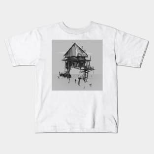 Stilt Hut 2 Kids T-Shirt